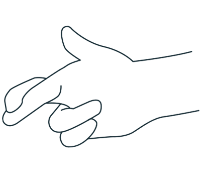 Illustration of a person crossing their fingers indicating that they are lying