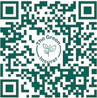 QR code taking you to a URL to download The Green Insurer App