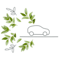Carbon offset scheme leaf logo