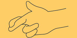 Illustration of a person crossing their fingers indicating that they are lying