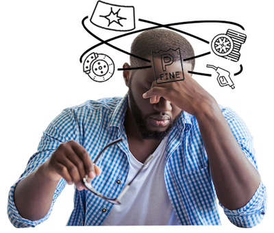 Customer fustrated by motoring costs